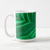 Mug Minéral de malachite vert brillant (Gauche)