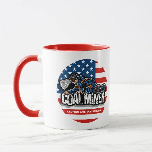 MUG MINEUR DE CHARBON RAMPANT (Gauche)