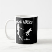 Mug Mini Aussie Mom Australian Shepherd Dog Dinosaur W (Gauche)