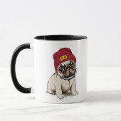 Mug Mini carlin de hippie de chiot (Gauche)