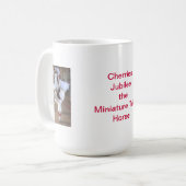 Mug Mini casquette/ange de Père Noël de cheval de Noël (Devant gauche)