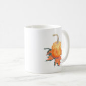 Mug Mini Citrouille sur feuille de chêne (Devant droit)