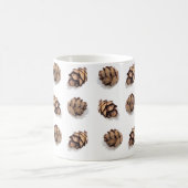 Mug Mini cônes de pin sur le blanc (Centre)