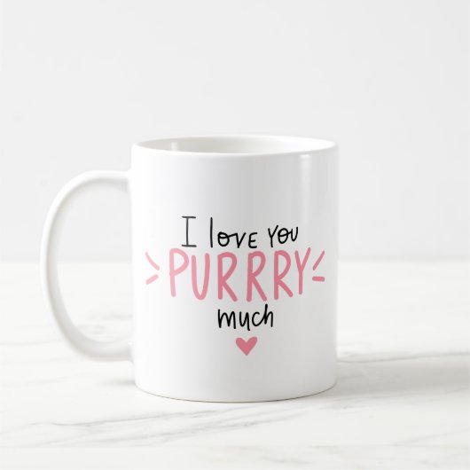 Mug Mini Cuteness Charme Adorable Chat Thème Nettoyer (Gauche)