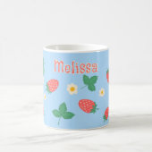 Mug Mini fleur de fraise Musique personnalisée (Centre)