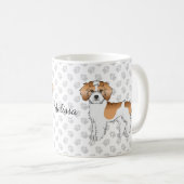 Mug Mini Goldendoodle couleur abricot parti et nom (Devant droit)