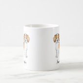 Mug Mini Goldendoodle couleur abricot parti et nom (Centre)