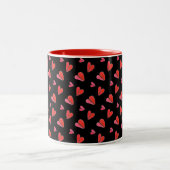 Mug MINI HEARTS II Rouge Deux Tons (Centre)