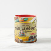 Mug Mini linguiste étudiant langues modifiable (Centre)