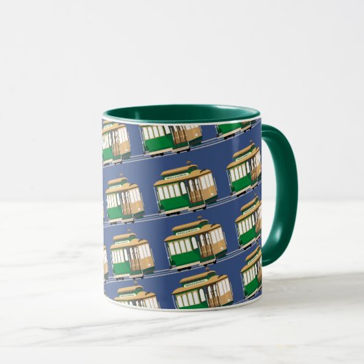 Mug Mini motif illustré de funiculaire (Devant droit)