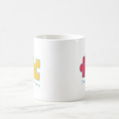 Mug Mini Puzzle Couple Charming Rose Jaune mignon (Centre)