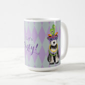 Mug Mini Schnauzer de mardi gras (Devant droit)