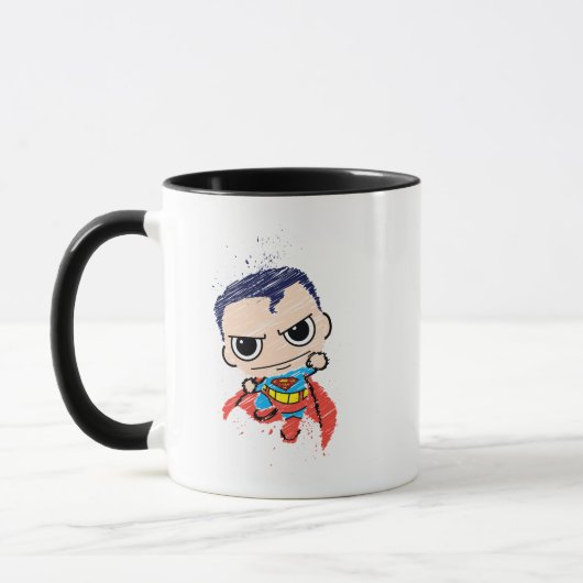 Mug Mini Superman Sketch - Flying (Gauche)