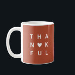 Mug Mini-Terracotta Cuivre Fête de Thanksgiving<br><div class="desc">// Besoin d'aide pour customiser votre design ? Vous avez d'autres idées ? N'hésitez pas à me contacter (Zoe) directement. // La couleur Arrière - plan peut être changée pour correspondre à votre thème.</div>
