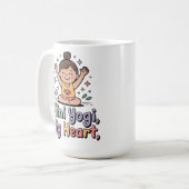 Mug Mini yogi grand cœur (Devant gauche)