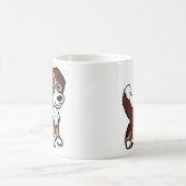 Mug Miniature American Shepherd Red Tri avec queue (Centre)