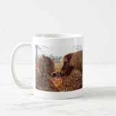 Mug Miniature Donkey & Horse Valentine Heart (Gauche)