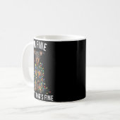 Mug Miniature Nscher Christmas I'm Fine Everything Is (Devant gauche)