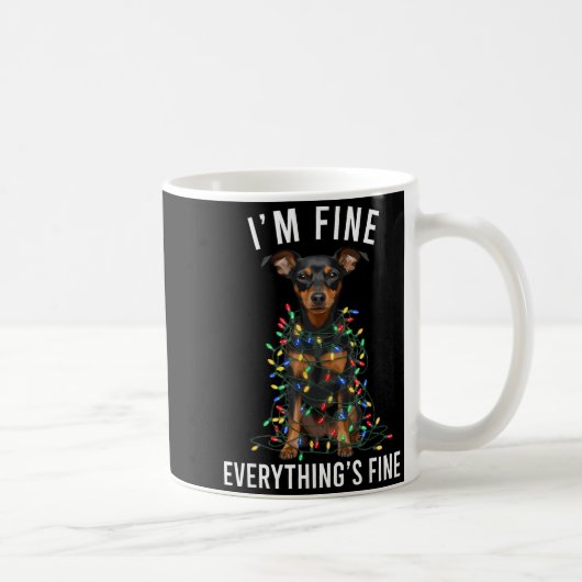 Mug Miniature Nscher Christmas I'm Fine Everything Is (Droite)