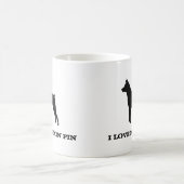 Mug Miniature Pinscher Chien Silhouette MinPin Personn (Centre)