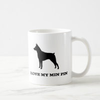 Miniature Pinscher Chien Silhouette MinPin Personn