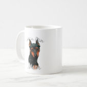 Mug Miniature Pinscher (noir) Maman 2 (Devant gauche)