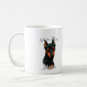Mug Miniature Pinscher (noir) Maman 2 (Gauche)