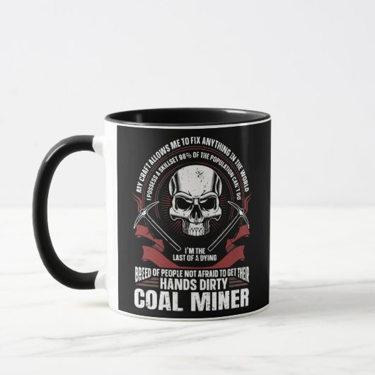 Mug Minière Charbon Minière Mines de Charbon  (Gauche)