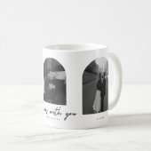 Mug Minimal 3-Year Anniversary 3 Couple Photos Arch (Devant droit)