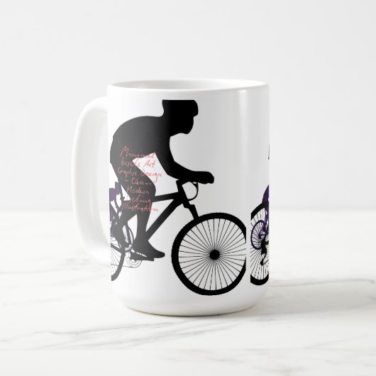 Mug Minimal Bicycle Art (Devant gauche)