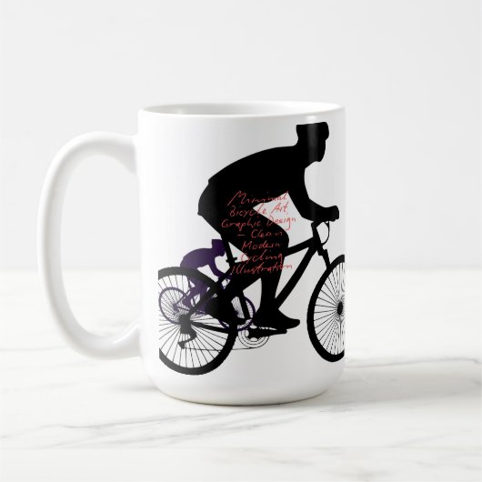 Mug Minimal Bicycle Art (Gauche)
