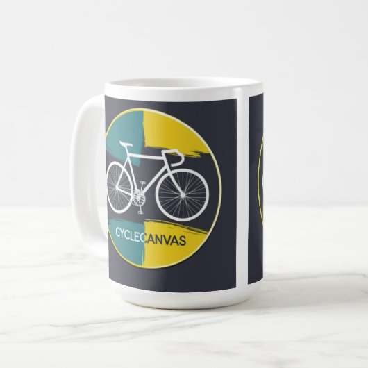 Mug Minimal Bicycle Illustration –  (Devant gauche)