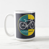 Mug Minimal Bicycle Illustration –  (Gauche)