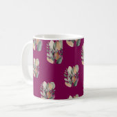 Mug Minimal Botanical Leaf Pattern (Devant gauche)
