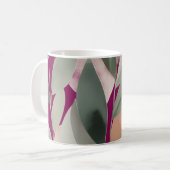 Mug Minimal Botanical Leaf Pattern (Devant gauche)