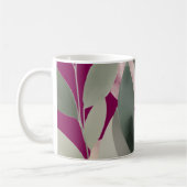 Mug Minimal Botanical Leaf Pattern (Gauche)