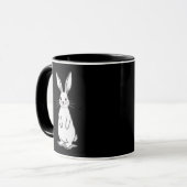 Mug Minimal Bunny Line Art – Easter Design - caneca (Devant gauche)