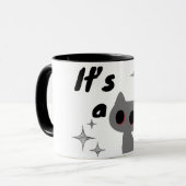 Mug  Minimal Cute Cat It’s a  (Devant gauche)