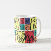 Mug Minimal Dogs Line Art Collage (Devant droit)