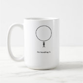 Mug Minimal Figure Under Pressure Abstract Line Art (Gauche)