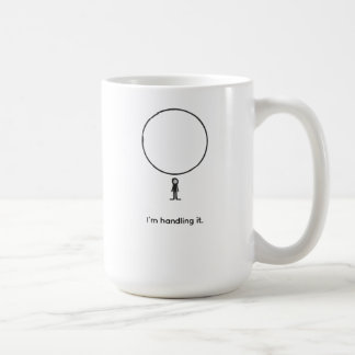 Mug Minimal Figure Under Pressure Abstract Line Art