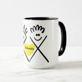 Mug Minimal Friends – Dessin au trait (Devant droit)