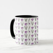 Mug Minimal Line Art Floral Coffee Cup (Devant gauche)