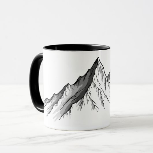 Mug Minimal Line Mountain (Devant gauche)