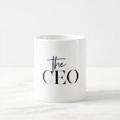Mug Minimal moderne Le PDG Noir (Centre)