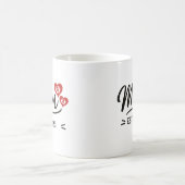 Mug Minimal Mom Établie Nom Manuscrit Année (Centre)