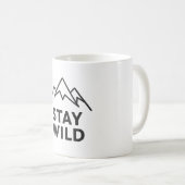 Mug Minimal Mountain Outline - Outdoor Adventure Desig (Devant droit)