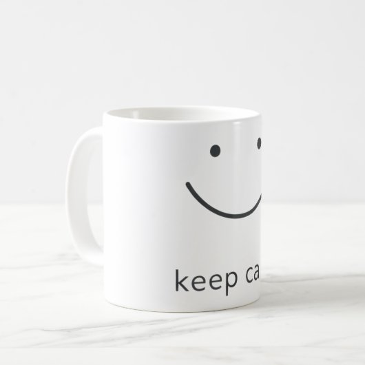 Mug Minimal Positive Mood Design (Devant gauche)
