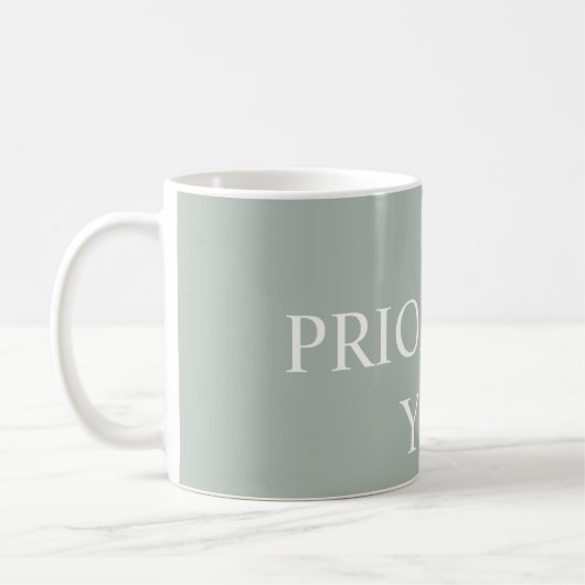 Mug Minimal Prioriser Vous Citez Couleur de Cendre (Gauche)