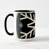 Mug Minimal Snowflake Icon –  Winter Holiday design  (Gauche)